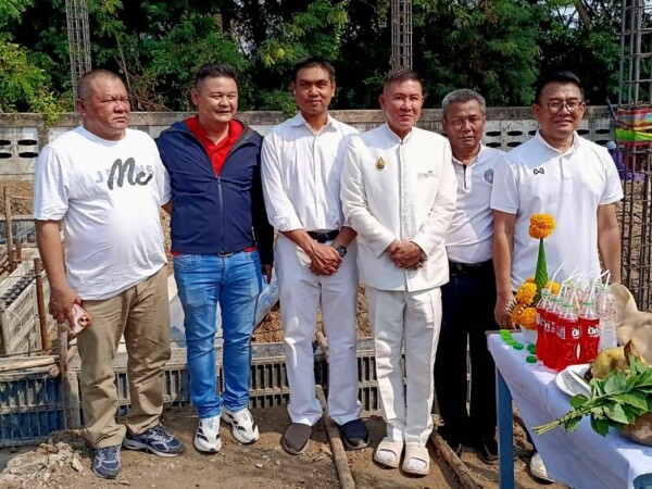 พิธียกเสาเอก เพื่อเป็นศิริมงคล ในการก่อสร้างอาคารที่ทำการหน่วย ส.จว.สิงห์บุรี (แห่งใหม่)