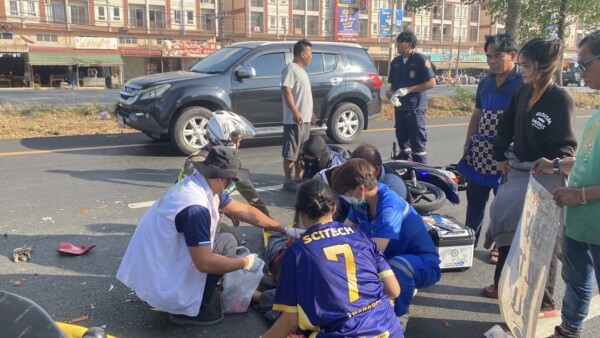 รถบรรทุกหกล้อ ชน จยย.เสียชีวิต