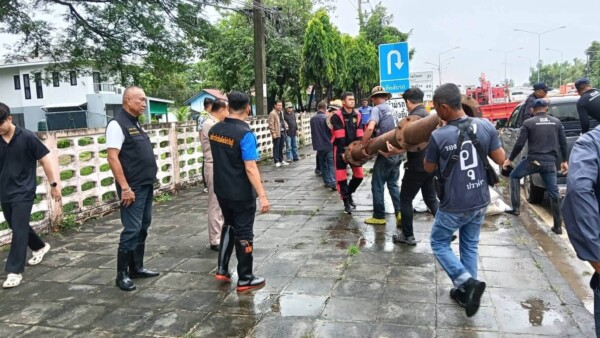 ปราจีนบุรี นายกอุ๊ลุยน้ำท่วมขังสั่งระดมเครื่องสูบน้ำด่วน พร้อมลุยแก้ปัญหาระยะยาวรับหน้าฝน